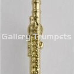 Pin Flauta Oro 18 Kt. - Imagen 1